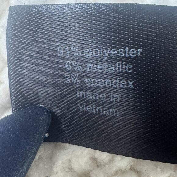 LANE BRYANT Metallic StripeMidi Dress Size 18/20 Plus V-Neck Tie Back 3/4 Sleeve - Picture 10 of 10